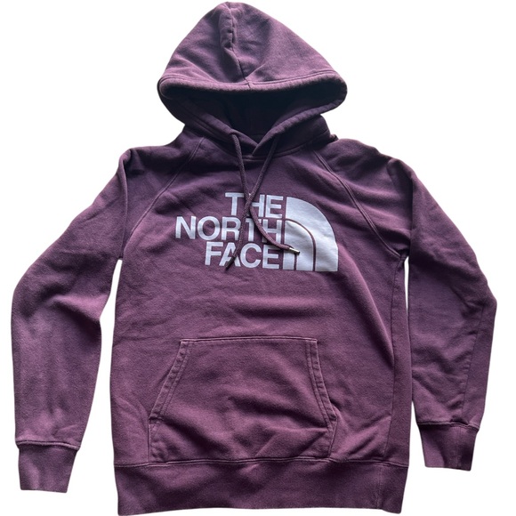 The North Face Women's Hoodie Purple Logo Pullover XS - Picture 1 of 3